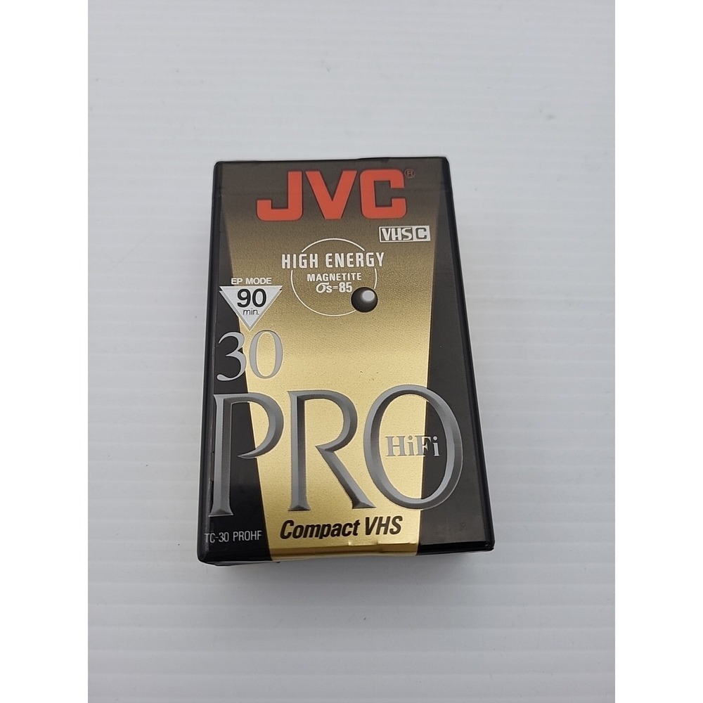 New Sealed JVC TC-30 PRO HF PROHF‎ Compact VHS Tape Cartridge
